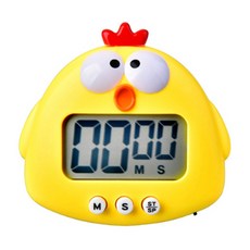 Cuteme 可愛小雞造型料理計時器 MP474, 1個, 黃色