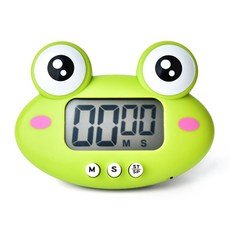 Cuteme 可愛青蛙計時器 MP472, 1個, 綠色