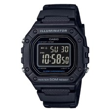 CASIO 卡西歐 男士數位手錶 W-218-1B + 螢幕保護貼套組