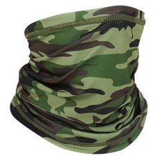 PEONIST 透氣涼感圍脖面罩, 迷彩綠, 2個