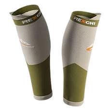 Ez2mk G3 스포츠 종아리 보호용 압축 레그 슬리브 세트, 그린, 1세트
