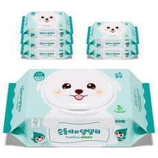 Soondoongi 順順兒 Soondongi 寵物與狗狗 優質綠色中性濕紙巾, 80入, 6個