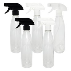World Clean 透明噴霧瓶 長圓形 400ml x 5入組, 黑色, 黑色, 白色, 白色, 透明, 1套