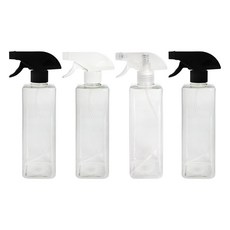 World Clean 透明方形噴霧器 4入, 隨機出貨, 1套