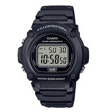 CASIO 卡西歐 男士數位電子手錶 W-219 + 螢幕保護貼套組