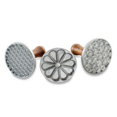 NORDIC WARE 諾迪威 基本圖案餅乾壓模3件組, 木質, 1套