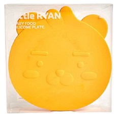KAKAO FRIENDS LITTLE RYAN 矽膠吸附餐盤 + 蓋子, 單一顏色, 餐盤 + 蓋子, 1套