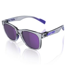 T.AGE Interact 眼鏡 IA2-G010-109, 灰色半透明亮面 + 紫色鏡面鏡片, 1個