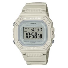 CASIO 卡西歐 男性用數位電子手錶 W-218HC + 螢幕保護貼套組