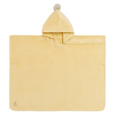 코니 아동용 이지바스 후드 타올 3-5Y(~105cm), 옐로우, 1개