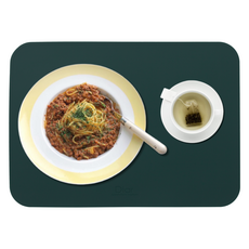 Diar 白金矽膠防水餐墊 標準款, 1個, 40.2 x 28.8 cm, 深綠色