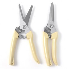 園藝修剪修枝剪 直刃 米色, 2個