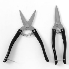 全不鏽鋼疏果修枝剪 黑色, 2個