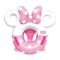 Winnie Connie 迪士尼幼兒米妮坐墊學步泳圈, 1個, 混合顏色