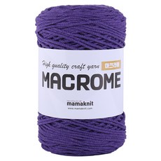 mamaknit Macrame 編織線, 素色48深紫色, 250m, 1個