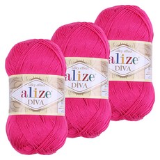 마마니트 디바 뜨개실, 0149 핫핑크, 3개