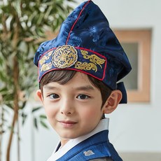 HARANG HANBOK 男童鶴紋書生帽