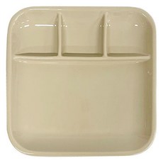 GUM TREE 雪梨陶瓷4格分隔盤 23.5cm, 淺焦糖色, 1個