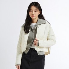 스파오 여성용 카라 경량 퀼팅 자켓