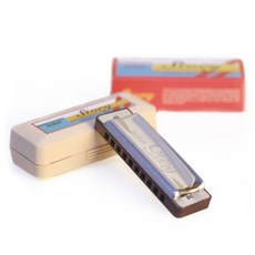 DABell Diatonic Story 口琴 C調, 鍍鉻 + 棕色 + 象牙白 + 紅色, 1個, NO.1101