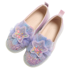 프롬베베 여아용 라라 스팽글 스타 LED 라이팅 슬립온