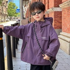 Starbean 男童迷你字母口袋防風夾克