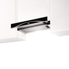 Haatz 슬라이딩 슬림형 주방 렌지후드 블랙, G60-BLHZ(B), 방문설치