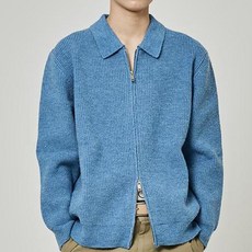 트래드클럽 남성용 베리 베이직 집업 니트