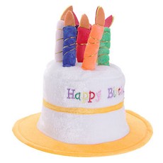 파티공구 케익모자, 오렌지, 1개