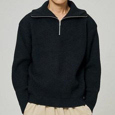 트래드클럽 남성용 베리 베이직 반집업 니트