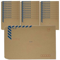 行政角型大信封 A4 4號, 棕色 + 藍色, 100個