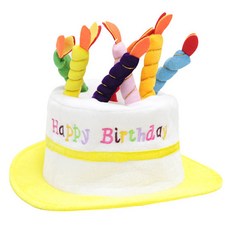 파티공구 케익모자, 옐로우, 1개