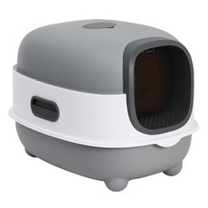 REDPUPPY 太空船貓廁所, 1個, 灰色