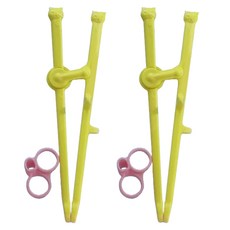 DailyPick 孩童學習筷, 黃色, 2個