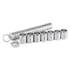 旅行用鋁製1周分裝藥盒 銀色, 1個