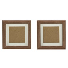 데이소이 감성 있는 우드 프레임 사진 액자, 2개, 월넛