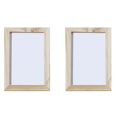 데이소이 깔끔 심플한 활용도 좋은 사진 액자, 2개, 03 라이트 우드