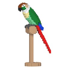 JEKCA 綠頰小太陽鸚鵡積木, 棕色