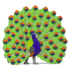 JEKCA 孔雀 動物 積木, 混合顏色, 1個