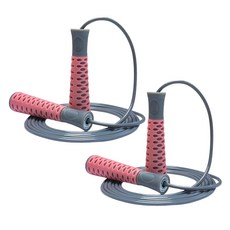 OMT 瘦身鋼絲跳繩, 粉紅色, 2個