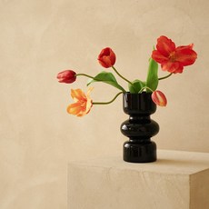 FLOUSE 302 人造開放式鬱金香花束組, 橘色, 1個
