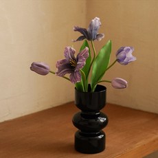 FLOUSE 302 人造開放式鬱金香花束組, 紫色, 1個