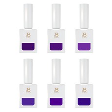 JIN.B Ivy Yo So Berry 系列凝膠指甲油6件組, 1個, 混合色, 11ml