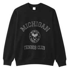 조군샵 남성용 영문 자수 오버핏 맨투맨 T7525