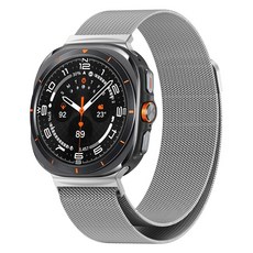 아이엠듀 스마트워치 메탈 밀레니즈 커브형 스트랩 20mm, 실버