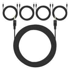 넥스트유 스테레오 M / M 케이블, 블랙, 5개, 1555ST-MM X5