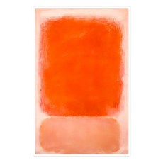 Artmart 馬克·羅斯科 抽象畫 Red and Pink on Pink, 白色