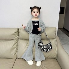 Arbe 女童PN喇叭褲套裝