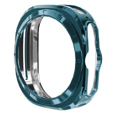 SPACE SHIELD TPU 側邊防撞智慧手錶保護殼, 1個, 藍綠色