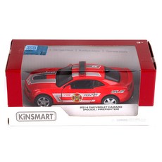 KiNSMAR 2014 雪佛蘭Camaro消防車玩具 KT5383PR, 1個, 紅色